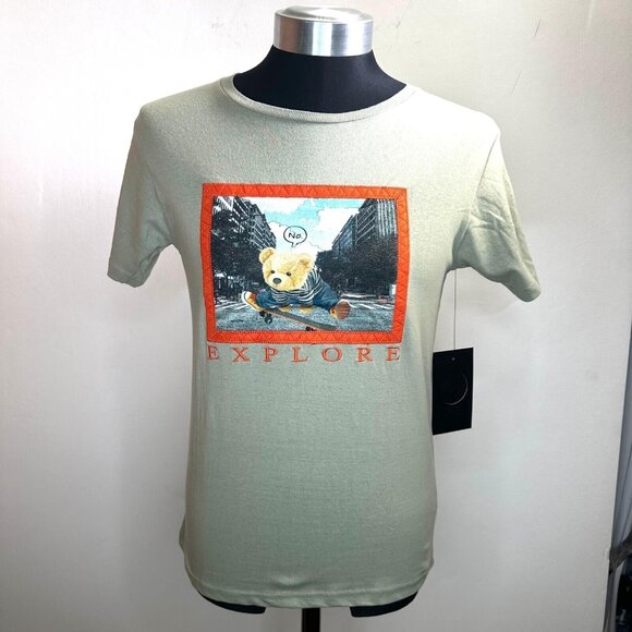 NEW Cr - 24 Men's T Shirt Money Talks With Teddy Bear size 18 CHROME‎ EDGE 24 - Picture 1 of 9